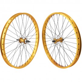 24"x1.75" SE Bikes Flyer Wheelset GOLD