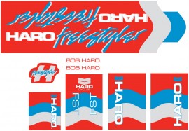 1985 Haro Freestyler FST decal kit RED