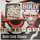 Bully 1/8" Half Link Chain 116 Links SILVER