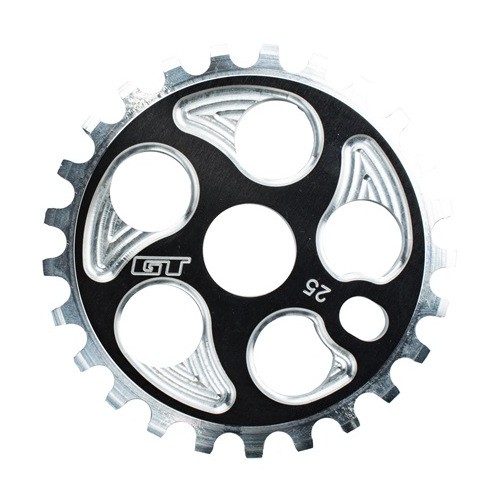 GT Overdrive Sprocket 25t, 28t, or 36t Size BLACK or SILVER - Planet BMX