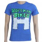 Hoffman Flaming H retro T-shirt BLUE