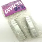 NOS (Early 90's) Invicta Alloy Axle Pegs Skyway-style SILVER 24TPI / 26TPI