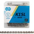 KMC 1/8" K1SL SuperLite Hollow Pin Chain SILVER