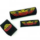 SE Racing Lil Ripper 3-piece Padset BLACK / YELLOW / RED