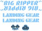 SE Racing Big Ripper frame & fork decal kit BABY BLUE