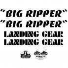 SE Racing Big Ripper frame & fork decal kit BLACK 