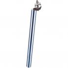 25.4mm FLUTED alloy micro-adjust seatpost BLUE / SILVER 