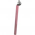 25.4mm FLUTED alloy micro-adjust seatpost RED / SILVER