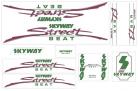 Skyway 1985 Street Beat frame and fork decal kit GREEN
