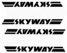 Skyway handlebar decals IN SOLID COLORS