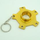 Skyway "Team Used" Campy Gen 1 Gold Graphite Alloy Flange Early 80'S Keychain / Christmas Ornament