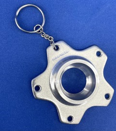 Skyway Graphite Alloy Flange 80'S Keychain / Christmas Ornament SILVER