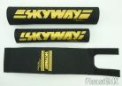 Skyway frameset 3-piece pad set BLACK with GOLD LOGO (Skyway Designs)