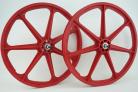 Skyway 24" RED Tuff Wheel SET- Freewheel