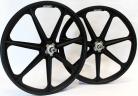 Skyway 24" BLACK Tuff Wheels with SILVER alloy flanges (Anniversary Edition)
