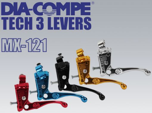 Dia-Compe MX-121/Tech3 BMX Brake Levers -All Colors Re-release of 1980's Model 