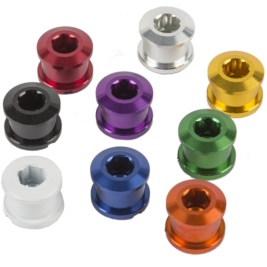 Alloy chainring bolts IN COLORS - Planet BMX