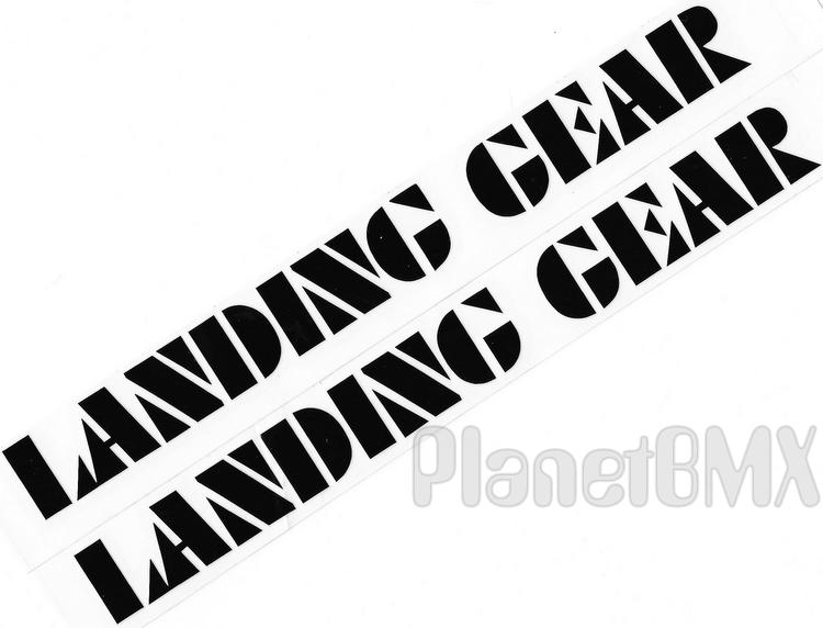 SE Racing Blocks Flyer Decal Kit With Landing Gear Fork BMX 